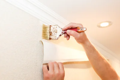 Pose de papier peint à Abondant — revêtements muraux et toiles de verre